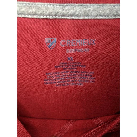 Cremieux Red Sleepwear Long Sleeve XL Top Shirt Mens Size Extra Large Mens - Picture 3 of 5